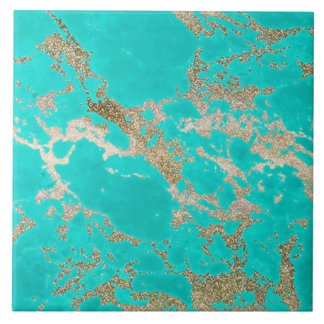 Magnífica moda moderna mármore de ouro falso (Frente)