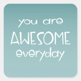 Magnífico Ombre Teal | Adesivo de professor