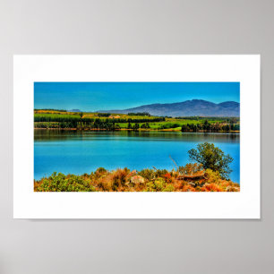 Magnífico Poster azul-paisagem sul-africana