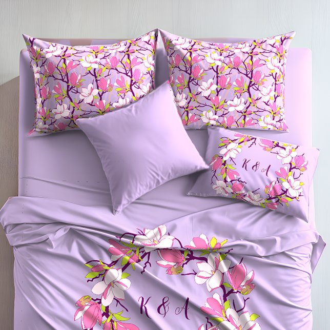 Magnolia Blooming, Caso de Travesseiro Padrão (Blooming Magnolia, Standard Pillow Case)