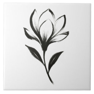 Magnólia em Estilo de Tinta – Desenho Floral Elega