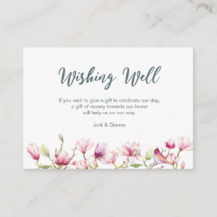 Magnólia floral elegante que deseja o cartão bom