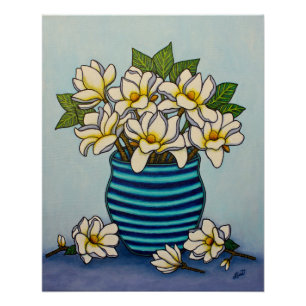 Magnolia Grandiflora Impressão por Lisa Lorenz