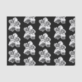 Magnolias metálicas em papel tecidular