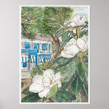 Magnolias na Commanders Impressão
