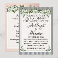 Magnolias - Um Bom Dia Para Um Casamento - Convite