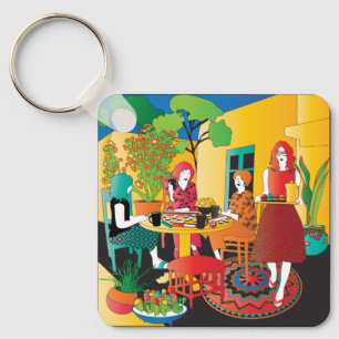 Mah Jongg Adobe Chaveiro