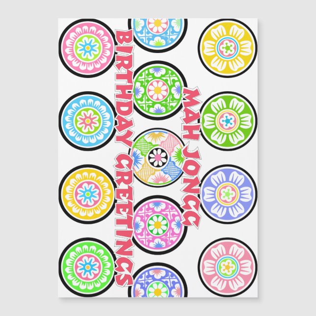 Mah Jongg Birthday Dots (Frente)