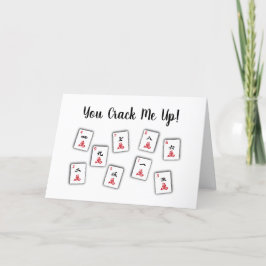 Mah Jongg Crack Cartões de agradecimentos