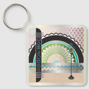 Mah Jongg Deco Chaveiro