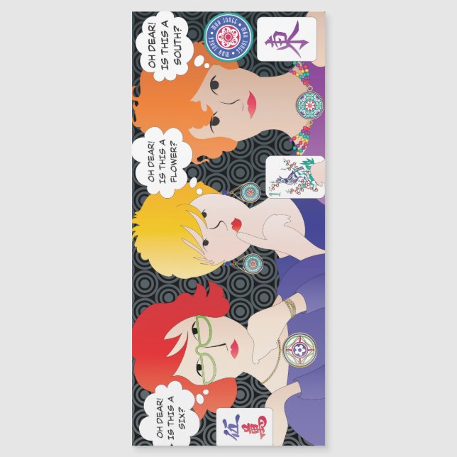 Mah Jongg Diz Oh Querido Magnet plano (Frente)