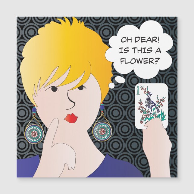 Mah Jongg Diz Um Cartão De Mama Bam (Frente)