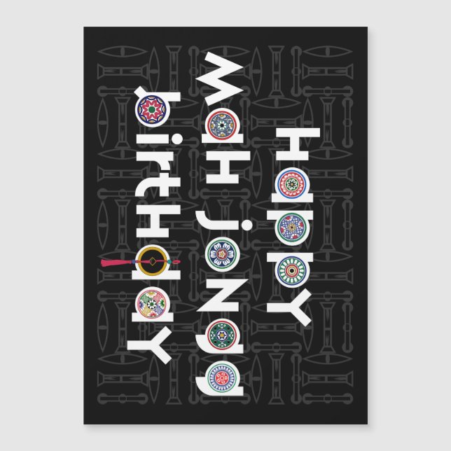 Mah Jongg Dots Birthday (Frente)