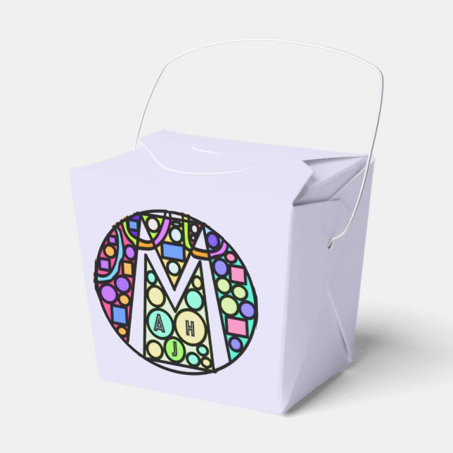 Mah Jongg Mosaic Favor Caixas (Frente)