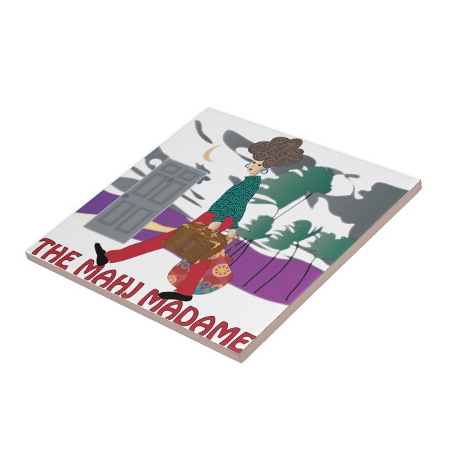 Mah Jongg O Azulejo Mahj Madame (Lateral)