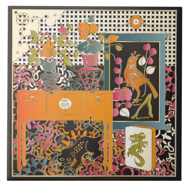 Mah Jongg Orange Mesa (Frente)