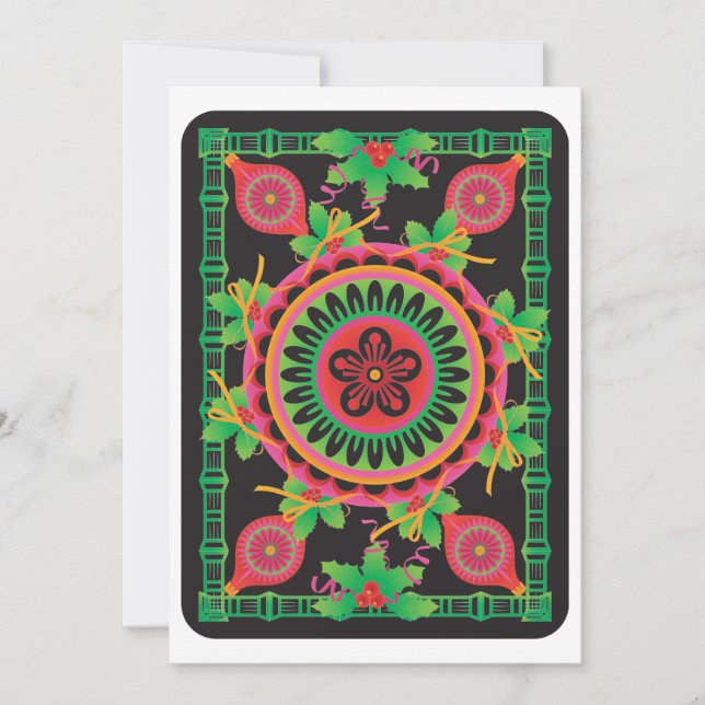 Mah Jongg saúda cartão plano (Frente)