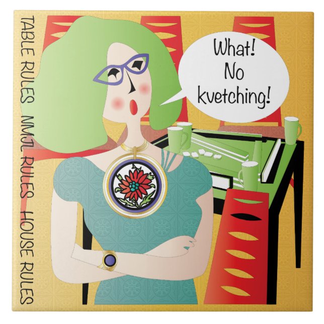 Mah Jongg Sayings Kvetching (Frente)