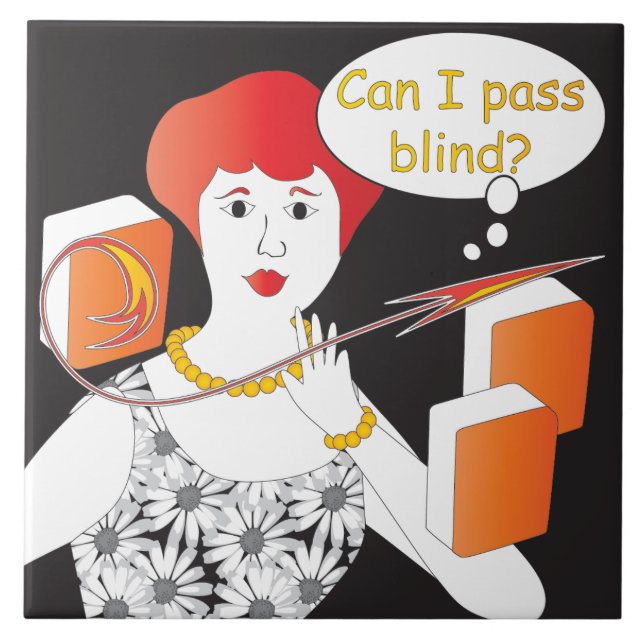 Mah Jongg Sayings Pass Blind (Frente)