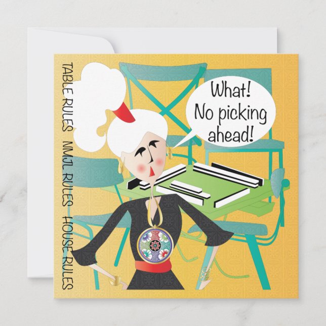 Mah Jongg Sayings Picting Ahead (Frente)