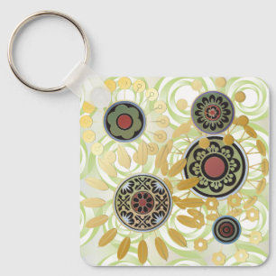 Mah Jongg Starburst Dots Chaveiro