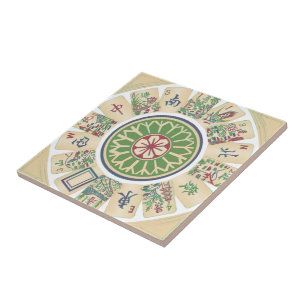 Mah Jongg Um Azulejo Ponto
