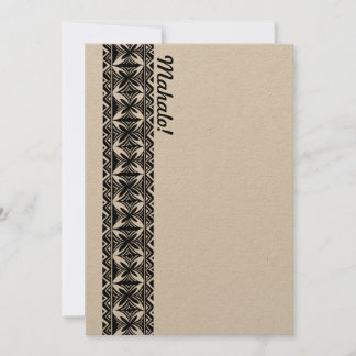 Mahalo Hawaii - Cartões de agradecimentos de Sauda