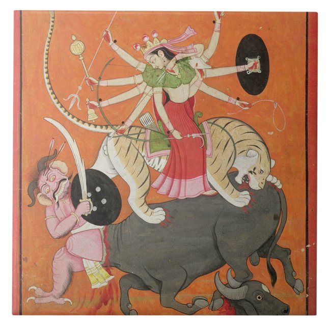 "Mahishasuramardini", 'do Devimahatmya das mães (Frente)