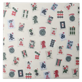Mahjong azulejo símbolos em azulejos crachás