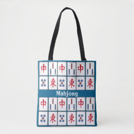 Mahjong Game Azulejo Tote Bag