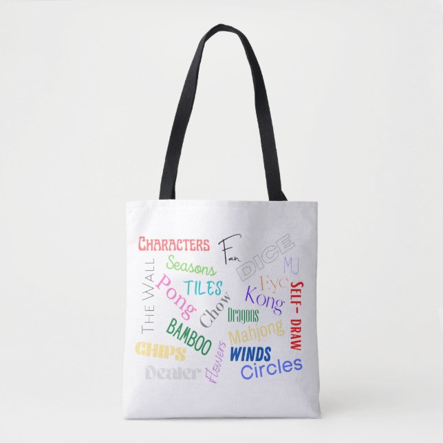 Mahjong Words Tote Bag (Frente)