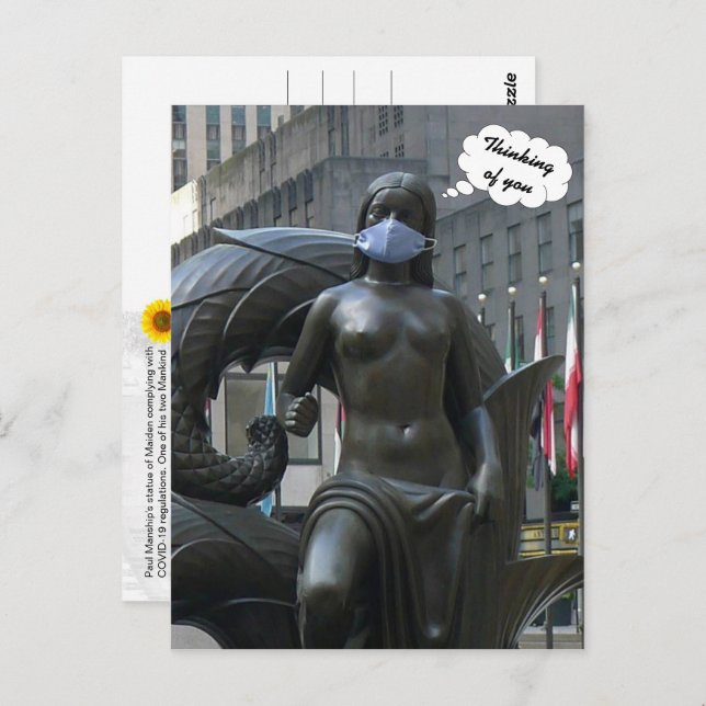 Maiden, pensando em você - V cartão postal (Frente/Verso)