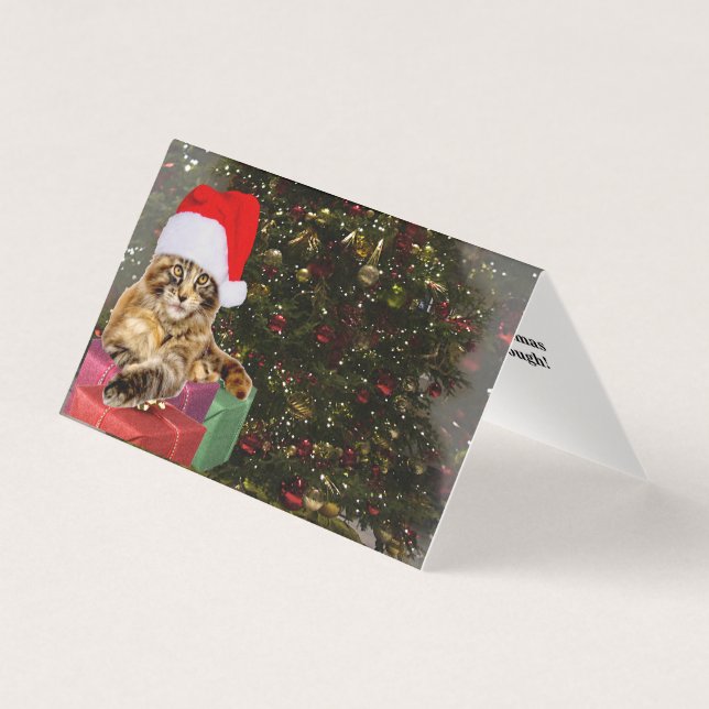 Maine Coon Cat Papais noeis e presentes Árvore de  (Frente)