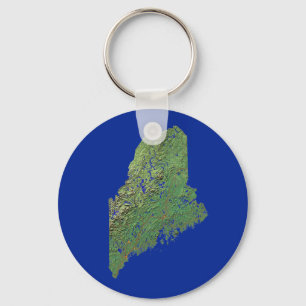 Maine Map Chaveiro