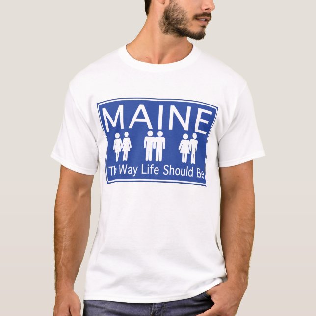 Maine que move para a frente a camisa (Frente)