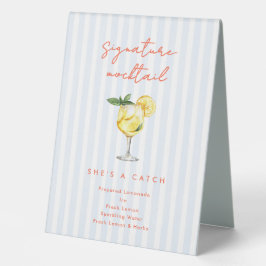 Maine Squeeze Coastal Signature Mocktail Sign 