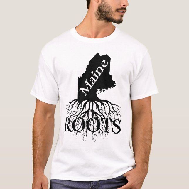 Maine State Roots Camisa de homem ou de mulher (Frente)