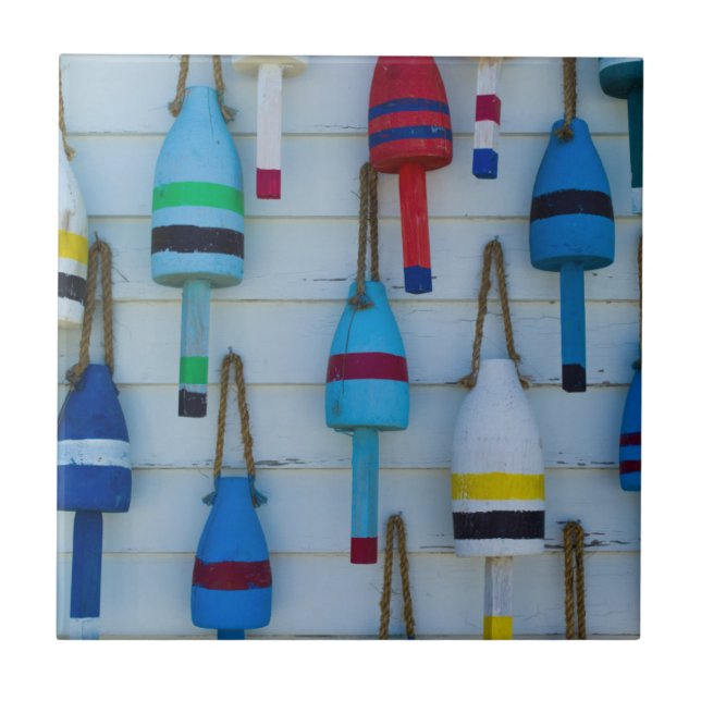 Maine, Stonington, boias decorativas de lagosta (Frente)