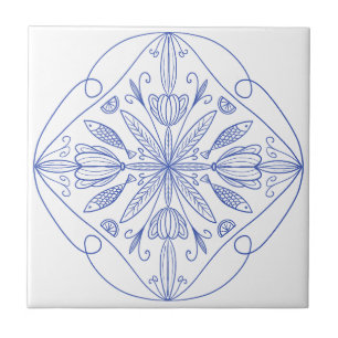 Maiolica azul Amalfi Coast Sardine Fish & Citrinos