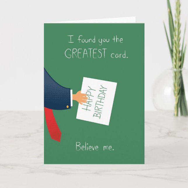 MAIOR Cartão de aniversário (Frente)