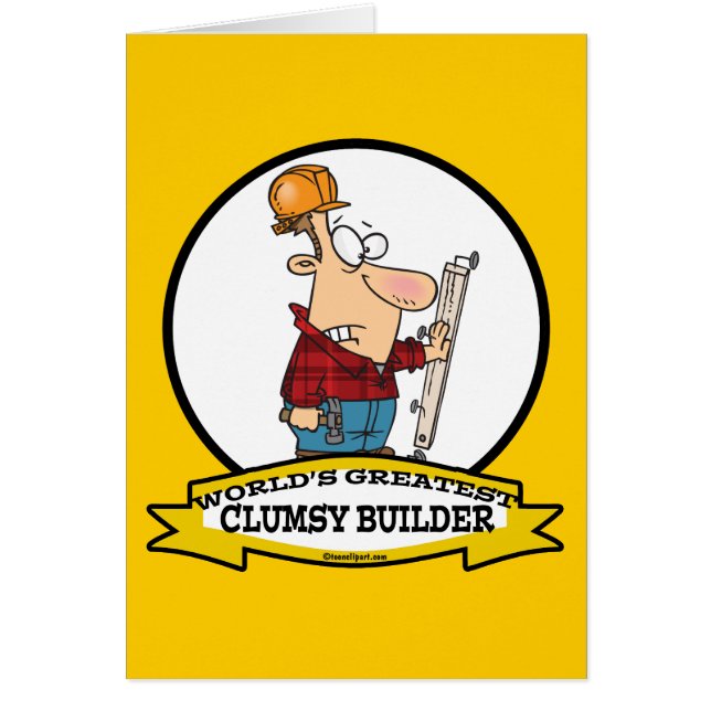 MAIOR CARTÃO DE HOMENS DO CLUMSY BUILDER DO MUNDO (Frente)