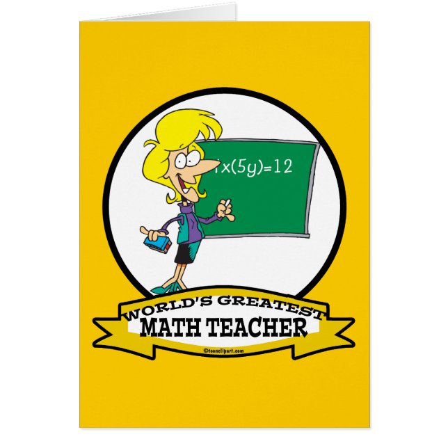 MAIOR CARTÃO DE MULHERES PROFESSORAS DE MATEMÁTICA (Frente)