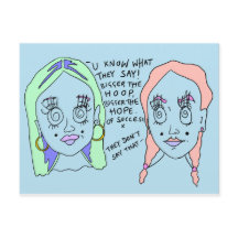 Maior o Hoop | Cartão postal Impressão | #ouvidos