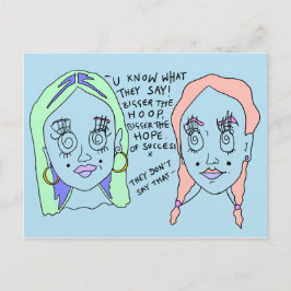 Maior o Hoop | Cartão postal Impressão | #ouvidos