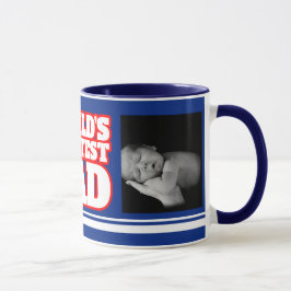 Maior Pai do mundo adiciona 2 fotos com caneca azu