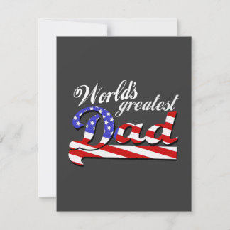 Maior pai do mundo com a bandeira americana - Escu