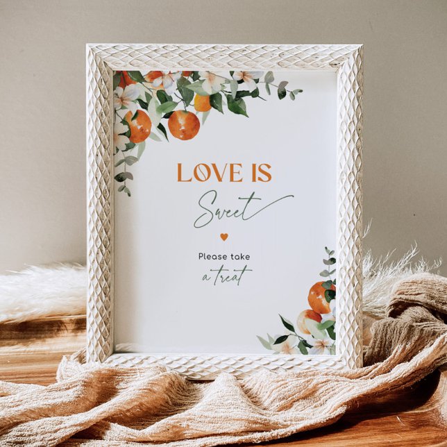 Maiores laranjas nos citrinos O amor é Poster doce (Criador carregado)