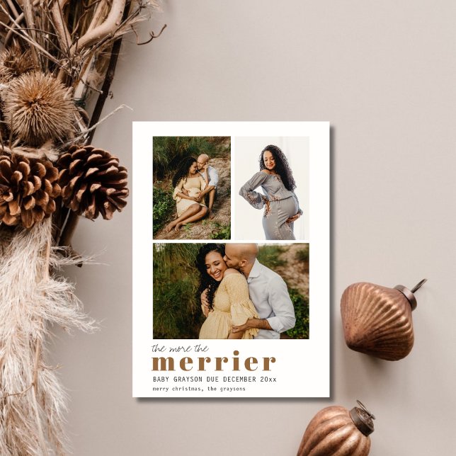 Mais Alegria no Natal Anúncio de Gravidez (Criador carregado)