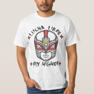 Mais alto da mosca! Camisa de Lucha Libre