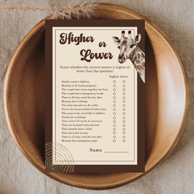 Mais alto Safari Girafa Neutro ou Jogo de Bebê Inf (Criador carregado)